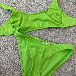 Wild Fable Lime Green Bikini Set